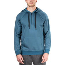 Natori Men's Sathya Classic Fit Crew Neck 1/4 Zipped Hoodie, Stargazer, XL