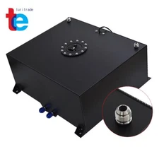 20 Gallon 80L Fuel Cell Tank with Cap and Level Sender Aluminum Black Universal
