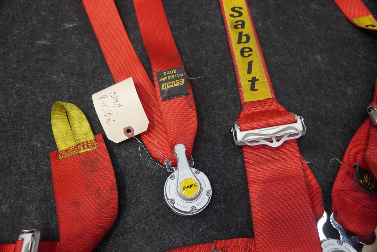 Front Left Driver Sabelt Seat Belt Harness Assembly Red Ferrari 488 Challenge 18