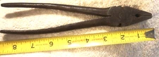 8.5" antique fence fencing WEDGEWAY Lineman Pliers RARE TOOL VTG