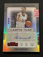 NOAH KIRKWOOD 2022-23 Chronicles Contenders Draft CAMPUS Ticket RED AUTO /99 RC