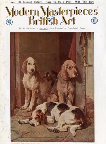 Otterhound Otter-Hound Dog ANTIQUE Art Print 1930s John S Noble Magazine Cover