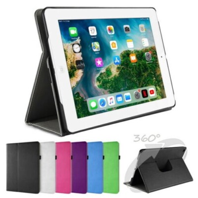 Étui Rotatif 360° Pour IPad 2017/2018 - Smart Cover En Cuir Synthétique, Neuf