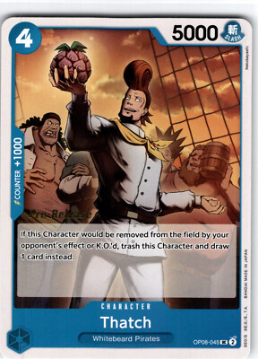 One Piece TCG Prerelease Promo English  Thatch OP08-045