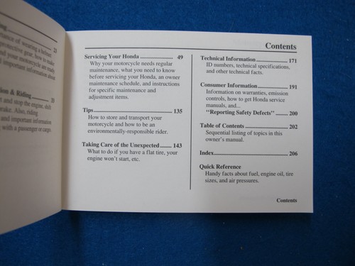 Honda 2006 VT1100C2 Shadow Sabre New Old Stock Factory Owners Manual F622 - Picture 3 of 5