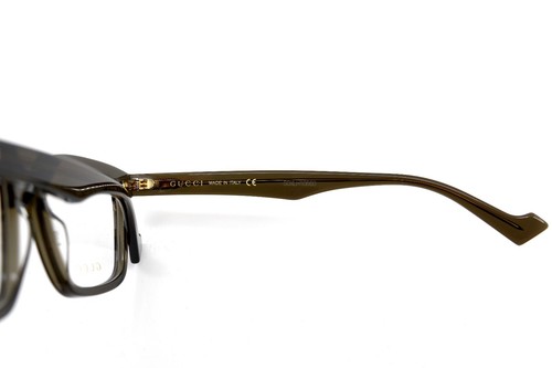NUEVO MARCO DE GAFAS AUTÉNTICO GRIS TRANSPARENTE GUCCI GG0964O 003 RX 52-18-145 - Imagen 7 de 10