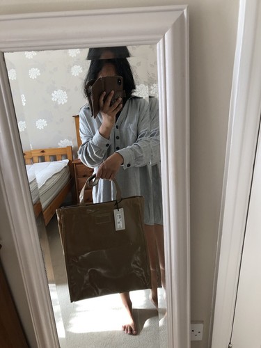 River Island Khaki Tote Shopping Bag - Picture 14 of 19