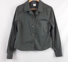 Cabi Crossroads Utility Jacket Women s Size M Button Front Boxy Fit Style 5298