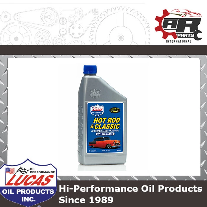 Lucas Oil 10688 SAE 10W40 Hot Rod Engine Oil, 1Qt Case