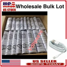 100X Lot For iPhone 13 12 11 8 7 6 Plus XR USB Fast Charger Cable Charging Cord