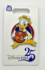 Disney Celebrating 25 years 25th anniversary Donald Duck single carded pin