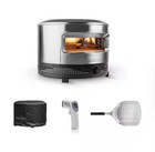 Solo Stove Pi Prime Propane Pizza Oven Silver/Black w/ Cover Peel IR Thermometer — photo 1