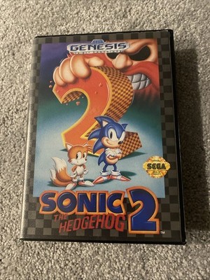 Sonic the Hedgehog 2 (SEGA Genesis, 1992) w/Case, Game, Manual