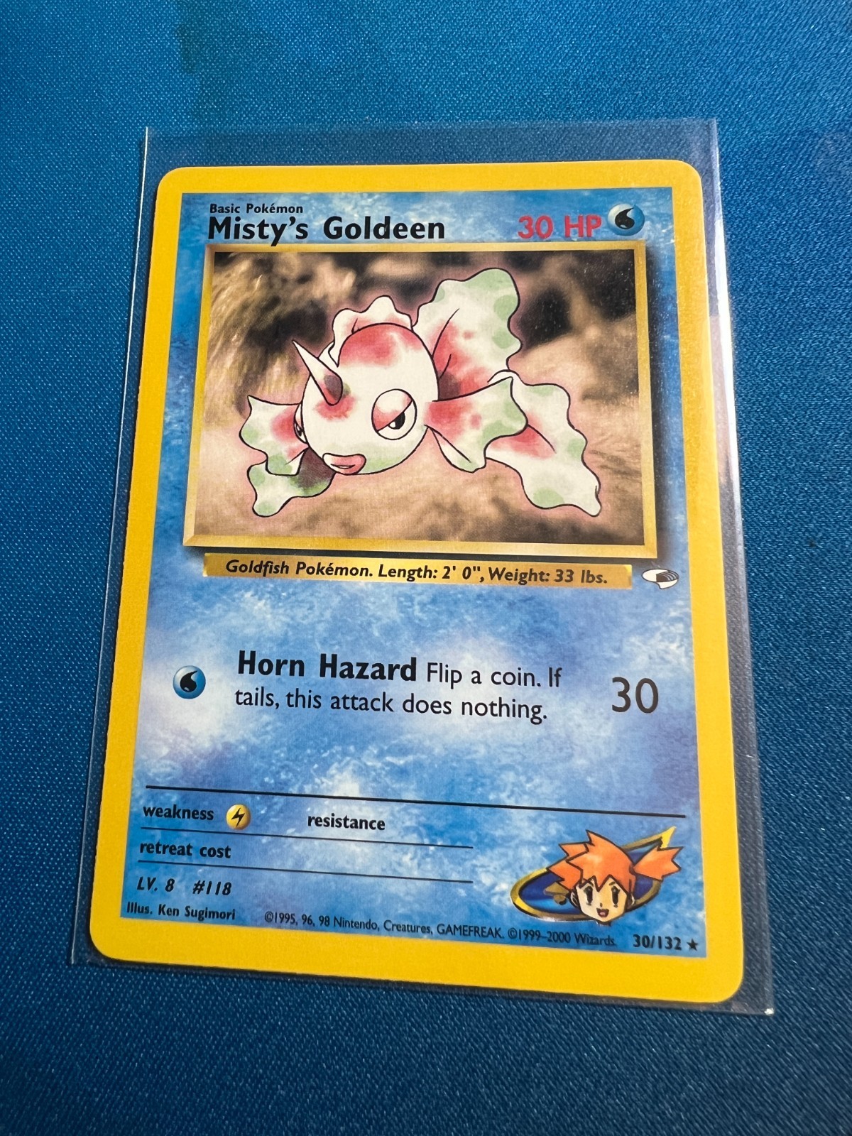 Misty's Goldeen #30/132 Gym Heroes Pokemon TCG Card NM WOTC