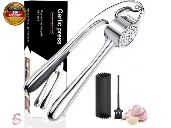 Knoblauchpresse Aus Edelstahl, Professionelle KüChe, Knoblauchzerkleinerer,-image