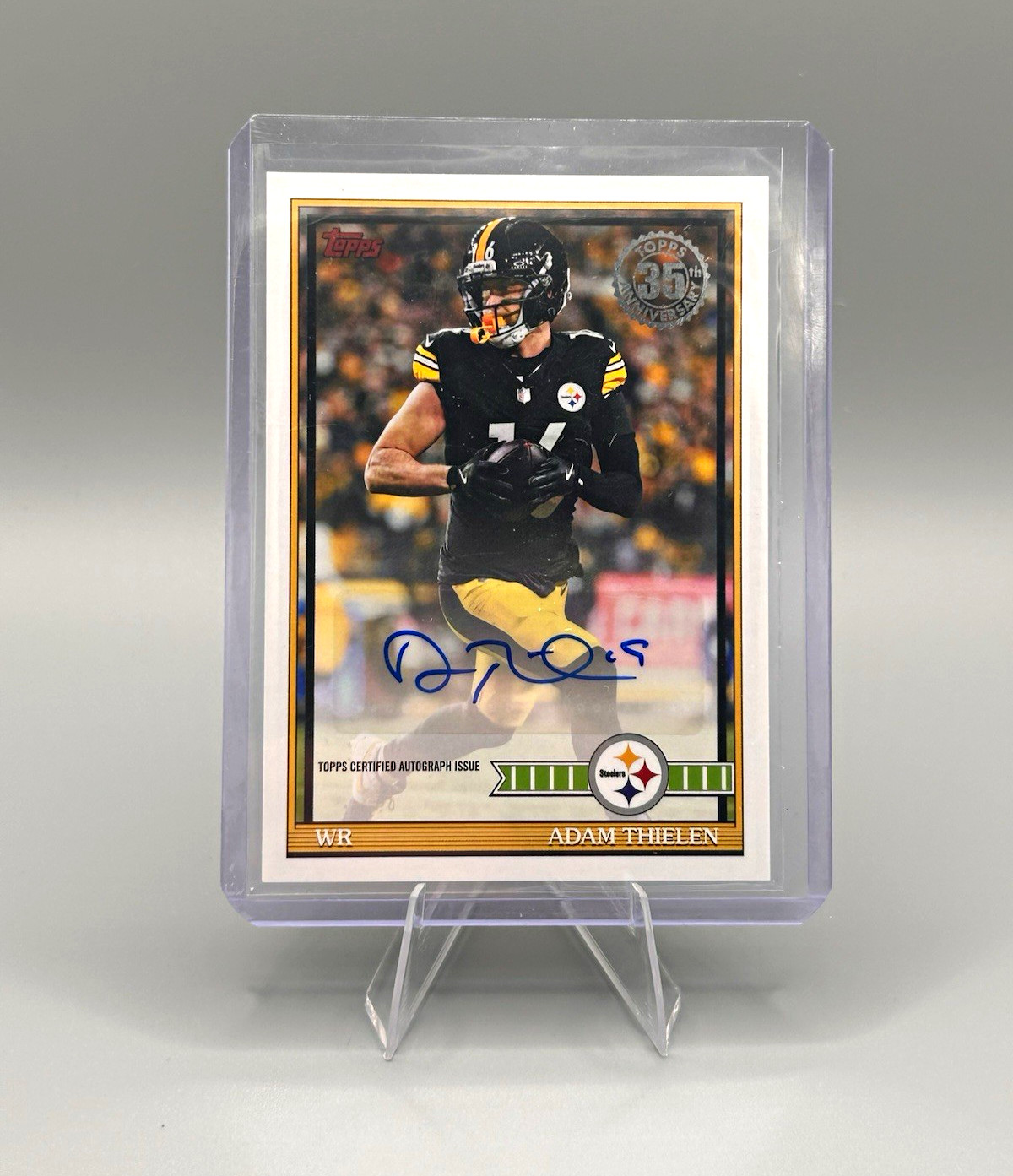 Adam Thielen 2026 topps flagship 35th anniversary auto #91AC-AT