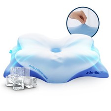 Derila Ergo Pillowcase - Cervical Neck Pillow Memory Foam Pillow Case 1 count 