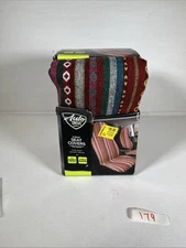 AutoDrive  Multicolored Striped Seat Covers Easy-to-Install, Boho Southwest