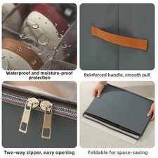 Boîte de Rangement à Chaussures Pliable avec Couvercle Organisateur de Placard