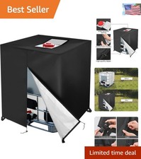 Water-Resistant 275 Gallon IBC Tote Cover with Zipper Access - 420D Protection