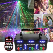 LED RGB Laser Stage Light Projector DJ Disco KTV Show Party Lighting with Remote