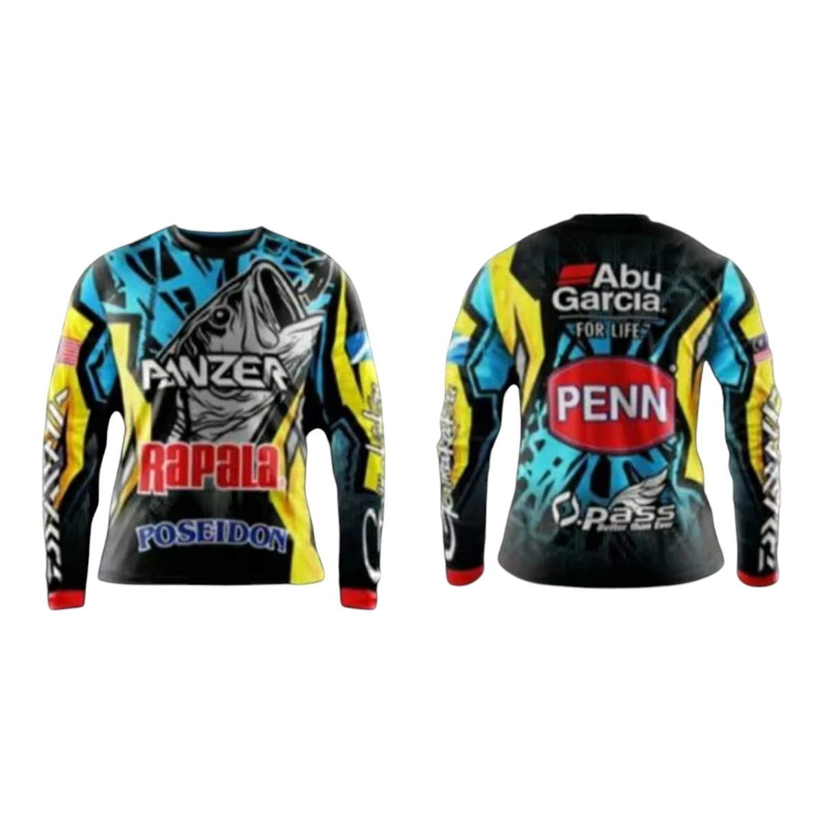 Camisa de pesca manga larga para hombre Jersey diseño gráfico Penn Pro Shop pesca