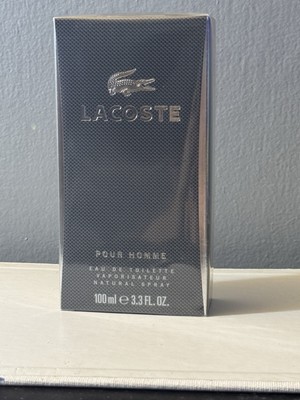 Lacoste Pour Homme EDT 3.3oz - Authentic Factory Sealed Grey Box Men Spray Rare