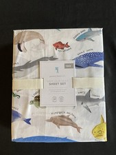 Pottery Barn Kids Save Our Seas Sheet Set Sz Twin Nwt
