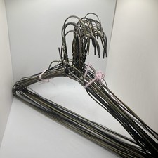 VTG MCM Mixed Metal Twisted Wire Hangers Clothes Hanger Huge Lot Of 28 PR