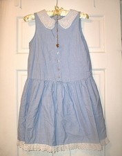 Vintage Coquette Chambray Prairie Dress