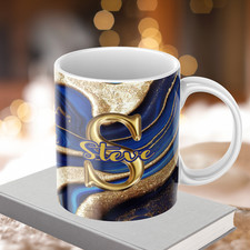Personalised Any Initial Name Mug Custom Fun Coffee Cup Gift For Friend Her Him