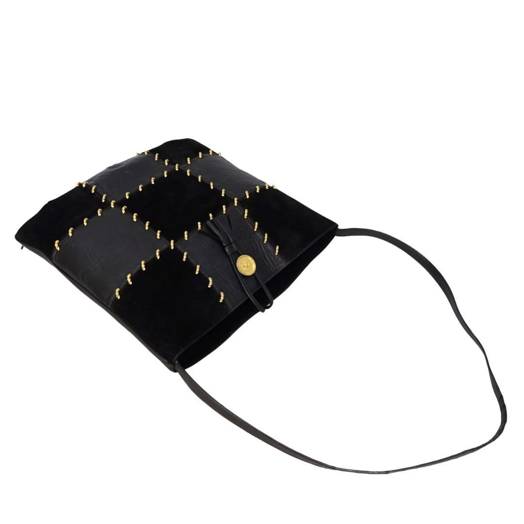 Salvatore Ferragamo Patchwork Leather Shoulder Ba… - image 2