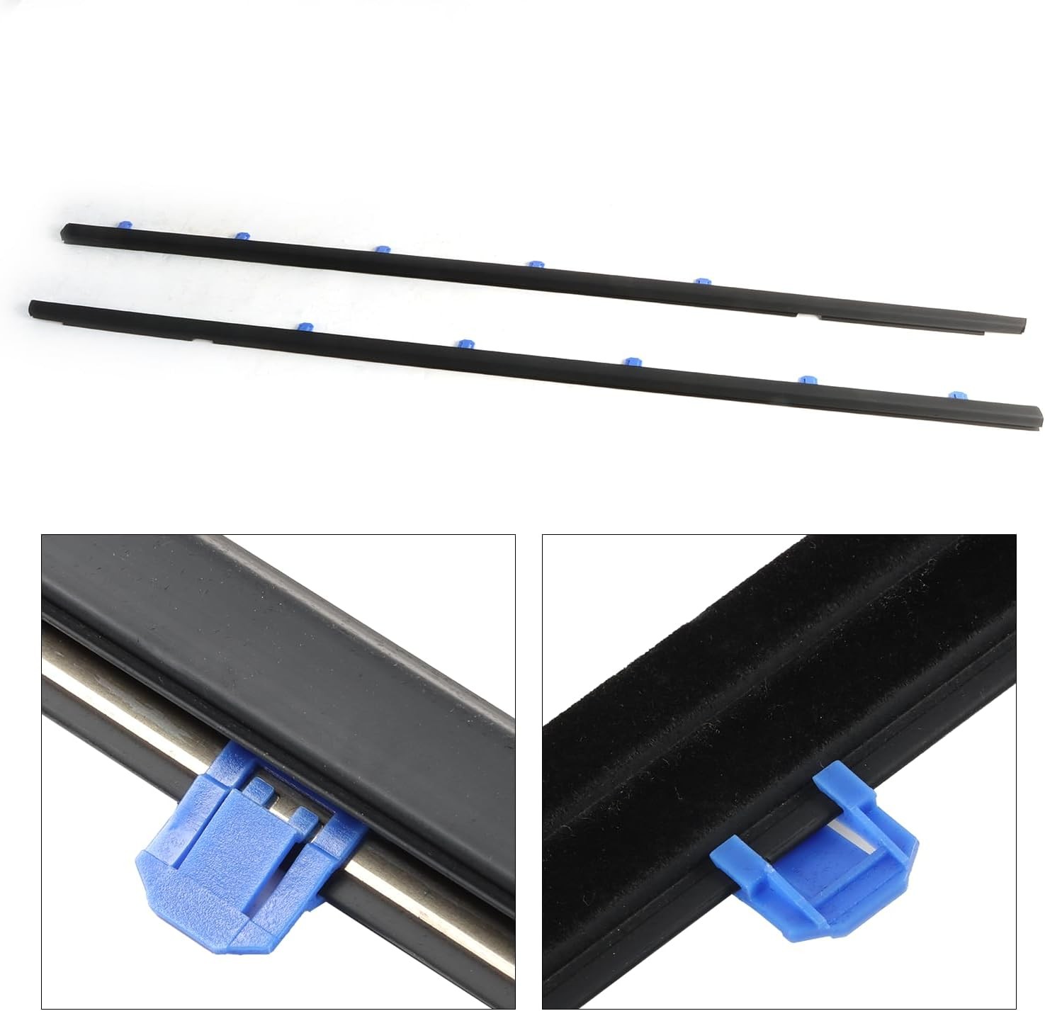 4Pcs Weatherstrip, Window Moulding Trim Seal Belt Compatible with Sedan 2012-20