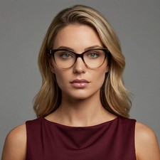 Tods Eyeglasses TO5300 050 Brown Cat Eye Frames 54mm Women