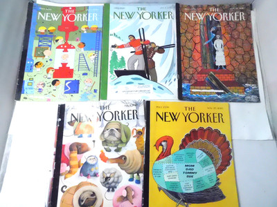 Lot of 5 2010  New Yorker Complete Magazines