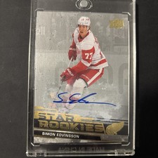 2023-24 Upper Deck Star Rookies - Simon Edvinsson #15 Autographs (AU, RC)