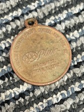 Vtg Brass AAA Triple A Plus Key Fob Key Chain Northway Automobile Club Utica NY