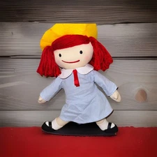 Yottoy 2013 MADELINE Plush Stuffed Doll Soft Cloth 15” LUDWIG BEMELMANS Scar Tag