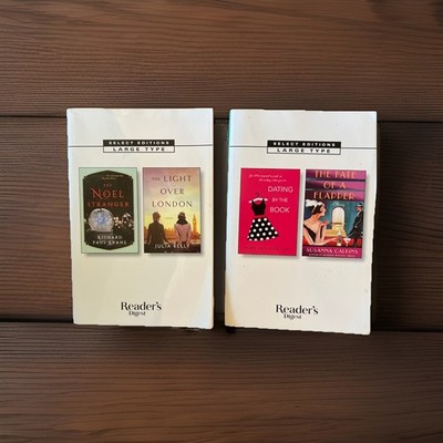 Readers Digest Large Print 2-1 Soft Cover Books 2022 #1 And #3