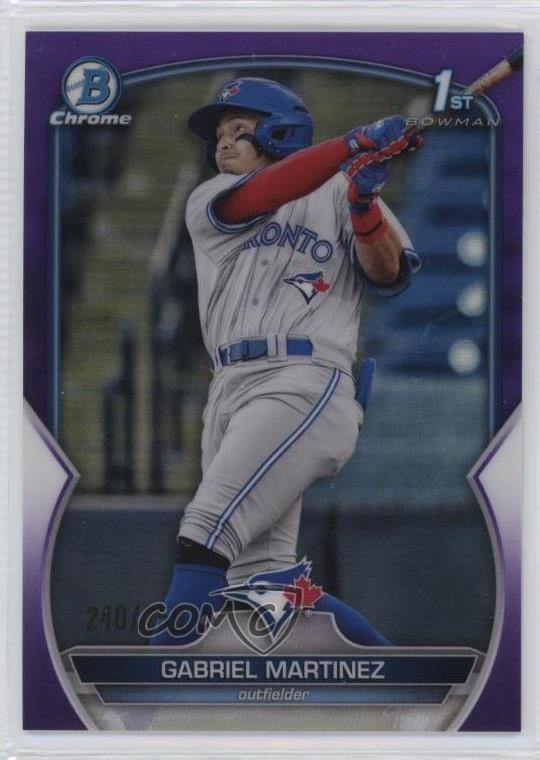 2023 Bowman Chrome Prospects Purple Refractor /250 Gabriel Martinez #BCP-45 12yh