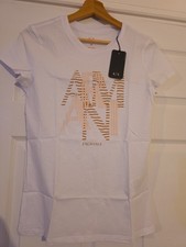 Armani Exchange Women’s White T-Shirt – Size XS – New with Tags – Original