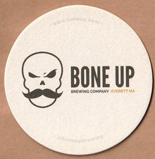 Bone Up Brewing Co  Beer Coaster Everett MA