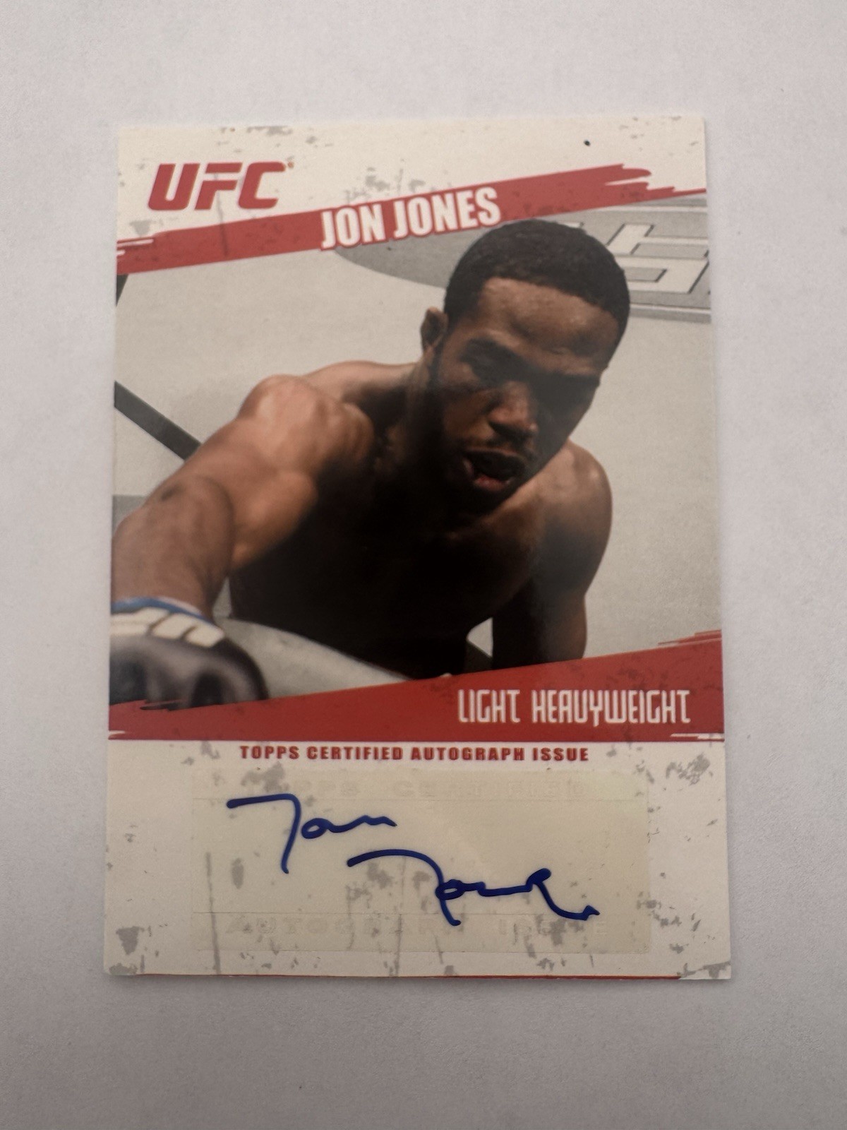 Topps 2009 UFC Jon Jones Autograph Fighter Autographs Card FA-JJ