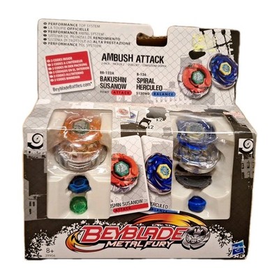 Beyblade Metal Fury 2-Pack, Ambush Attack, Neu im Originalblister 