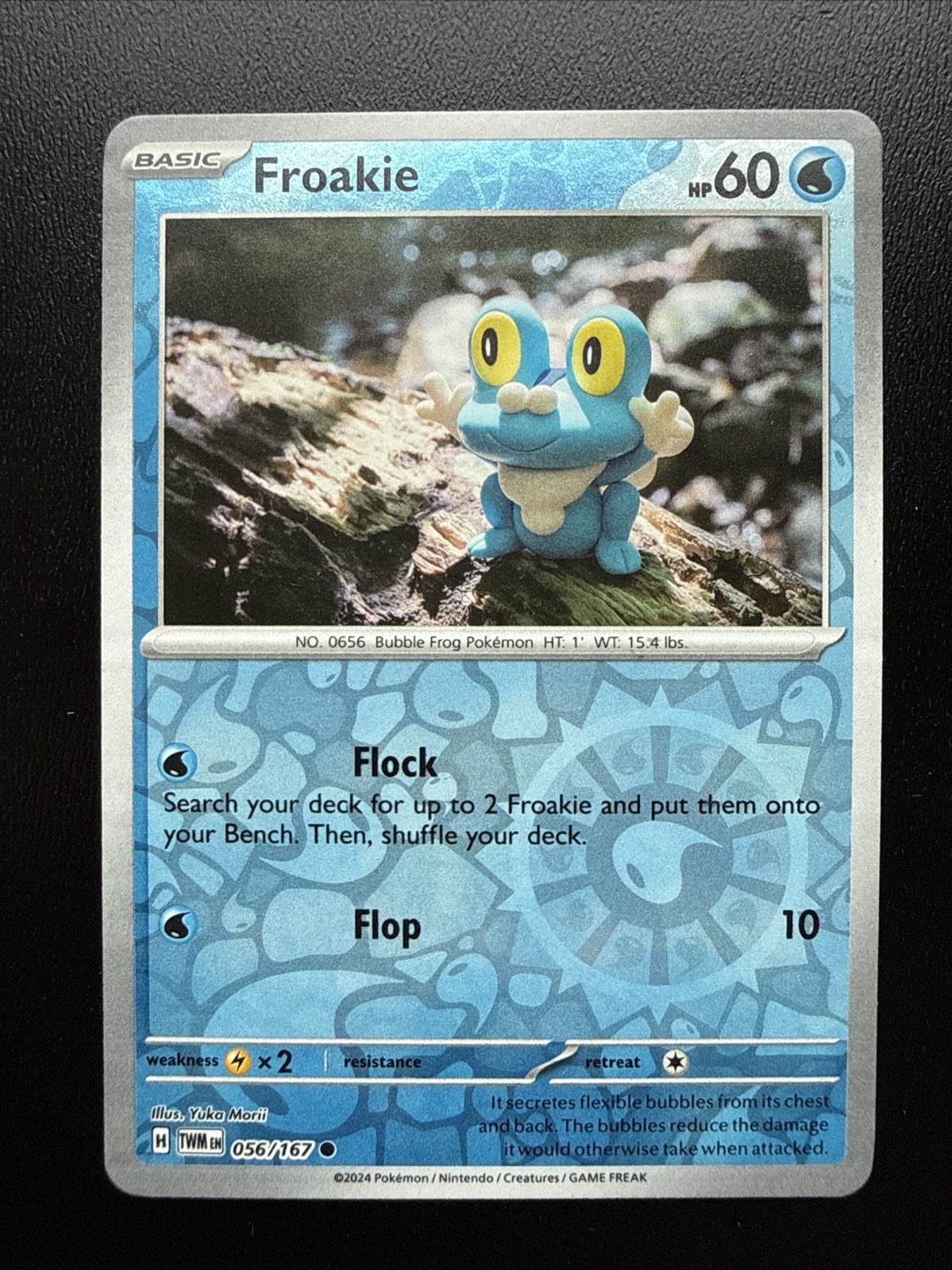 FREE SHIPPING Froakie 56/167 SV06: Twilight Masquerade Pokemon  Reverse Holo