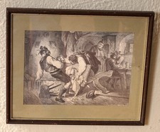 Schönes altes Wandbild mit jagdlichem Motiv