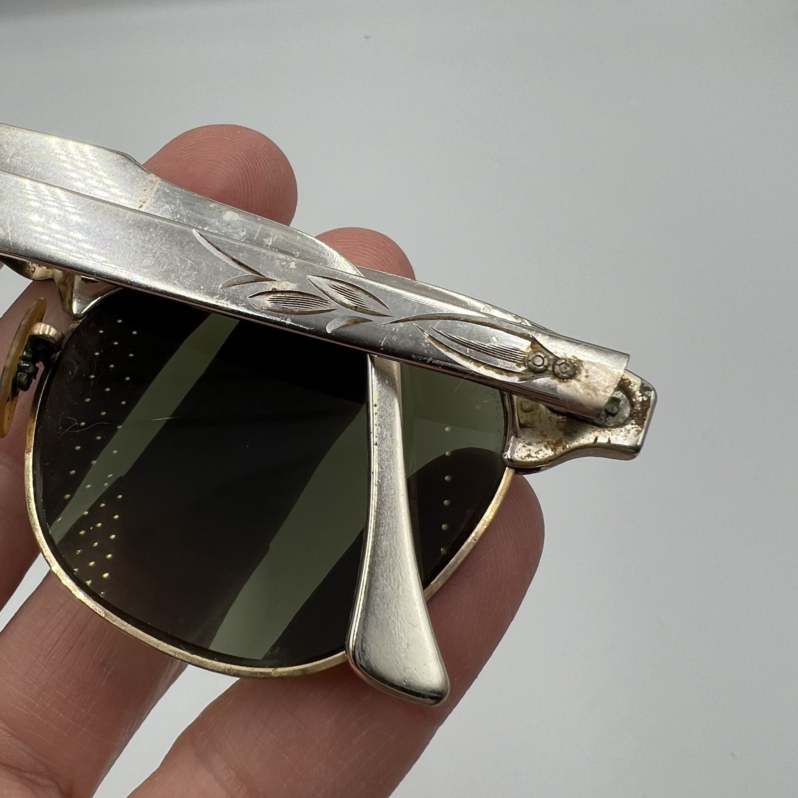 Vtg Cateye Eyeglass Sunglass Frames SRC 1/10 12K … - image 4