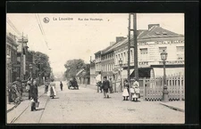 CPA La Louviere, Rue des Houdengs, vue de la rue 