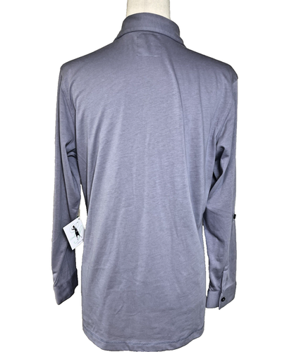 LinkSoul NWT womens roll tab 1/2 buttoned pullover shirt XL golf athleisure $109 - Picture 3 of 10