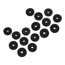   Black 20Pcs/Set Cymbal Replacement Accessories Plastic Felt Cymbal Sleeves